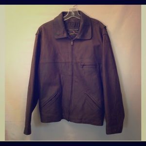 Medium Brown Leather Jacket